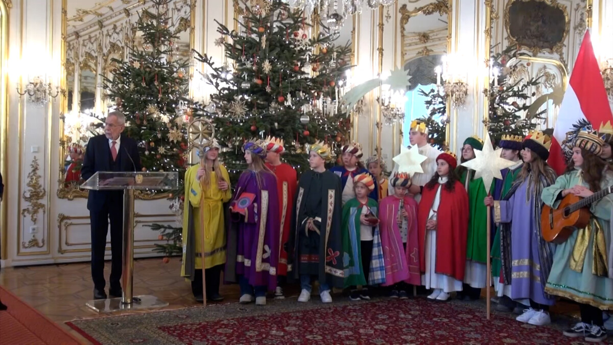 Ausseer Sternsinger in der Hofburg